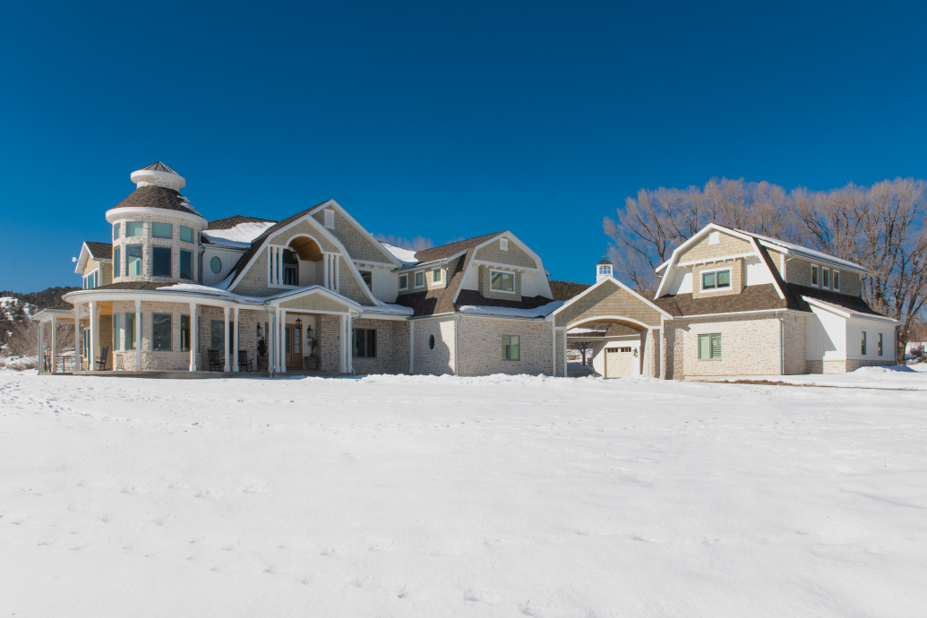 Exterior of American Farmhouse Style Home