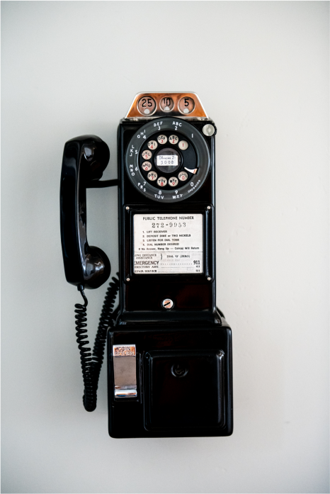 old fashioned telephone