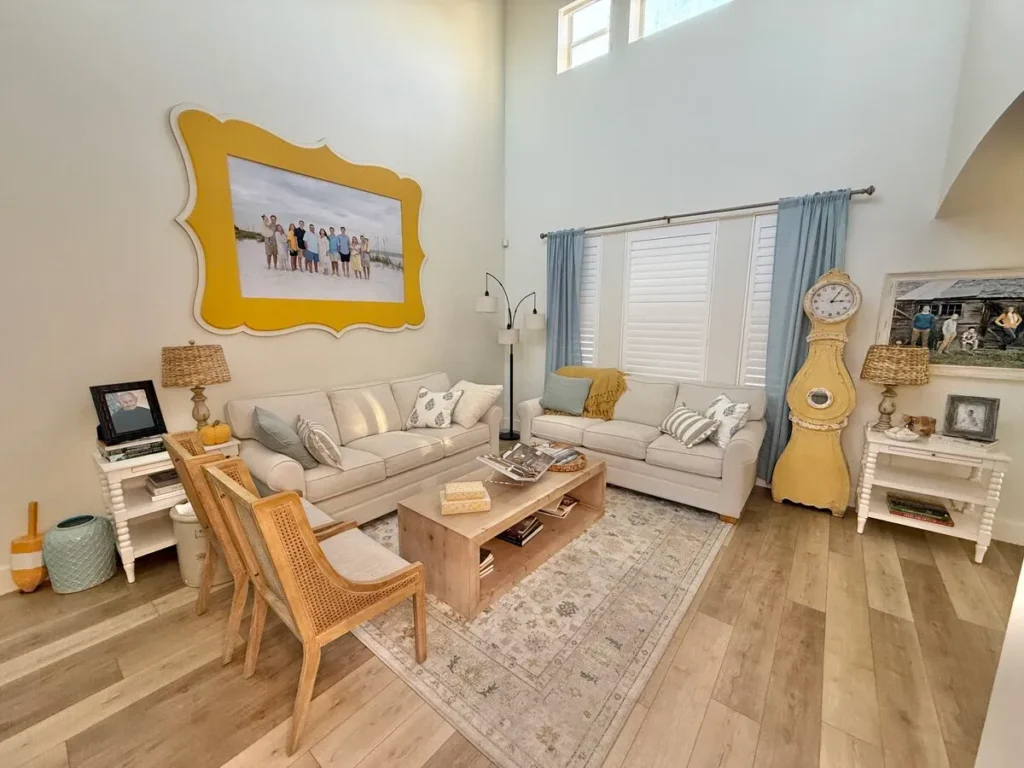 Florida Coastal style interior design project, Sarasota Florida.